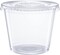 5.5 oz. - 100 Count Clear Disposable Plastic Portion Cups with Lids - Soufflé Cups,Shot Cups With Lids, Clear Plastic Containers Perfect for salad Dressing and More